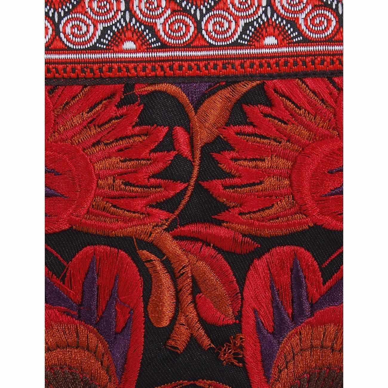 Sarita Hmong Embroidered Wristlet - Thailand Bags La Vie Bien Sarita Hmong Embroidered Wristlet - Thailand