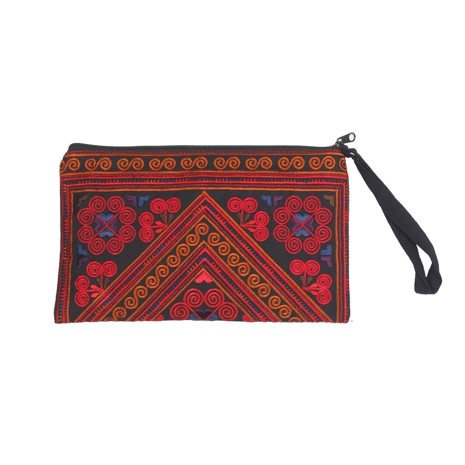 Sarita Hmong Embroidered Wristlet - Thailand Bags La Vie Bien Sarita Hmong Embroidered Wristlet - Thailand