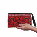 Sarita Hmong Embroidered Wristlet - Thailand Bags La Vie Bien Sarita Hmong Embroidered Wristlet - Thailand