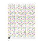 Sassy French Conversation candy Heart Wrapping Paper, Pastel Valentine Gift Wrap by Printify
