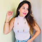 Satin necklace by Alegria Accessories Inc