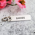 SAVAGE Bar Keychain Key Chain La Vie Bien SAVAGE Bar Keychain