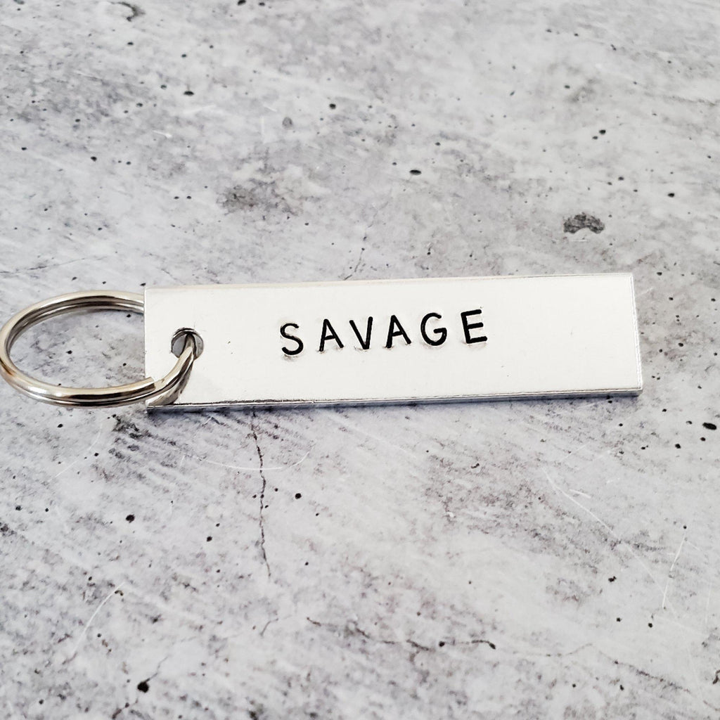 SAVAGE Bar Keychain Key Chain La Vie Bien SAVAGE Bar Keychain