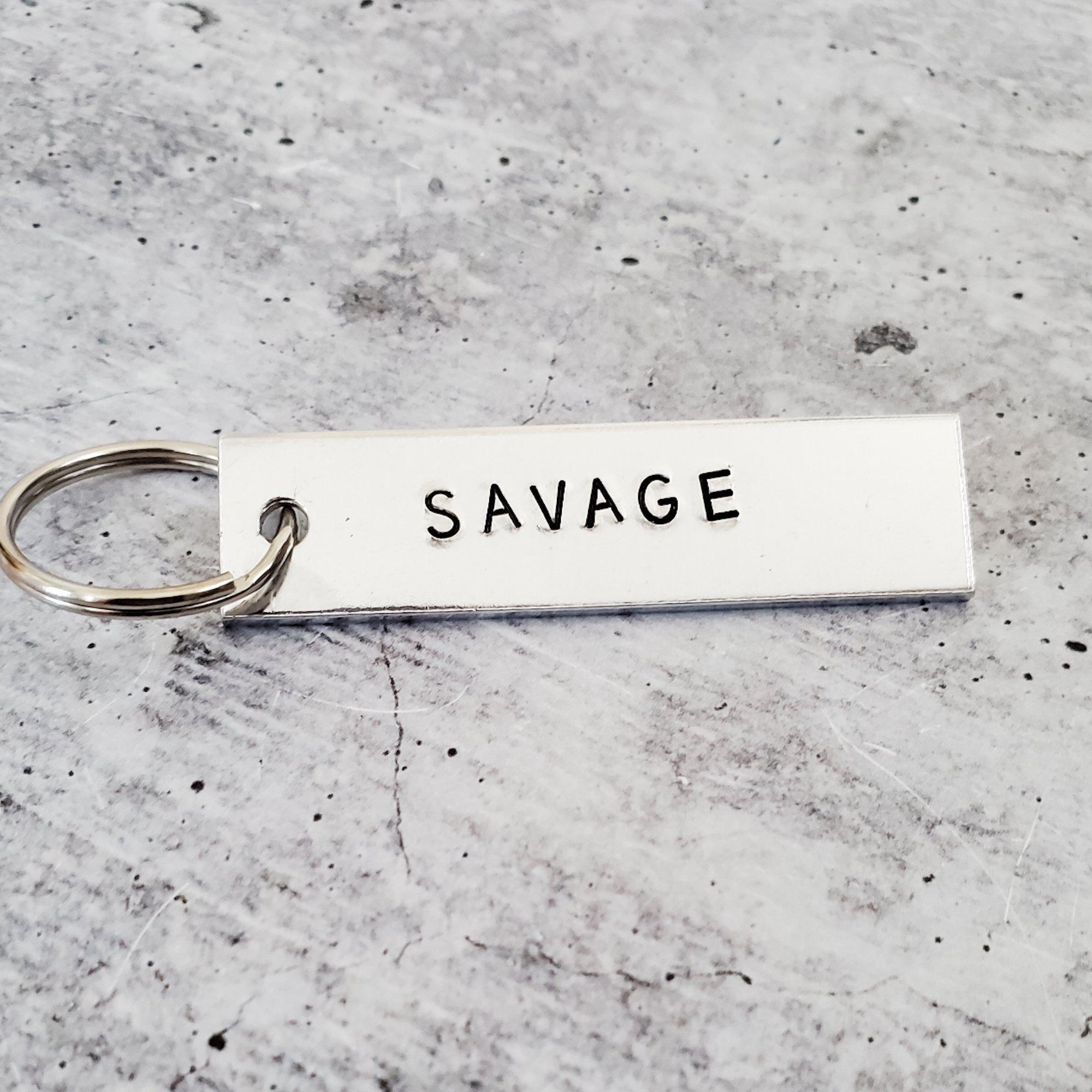 SAVAGE Bar Keychain Key Chain La Vie Bien SAVAGE Bar Keychain
