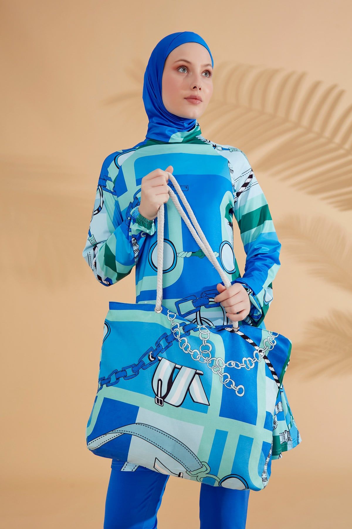 Sax Beach Bag C2315 Plaj Çanta La Vie Bien Sax Beach Bag C2315