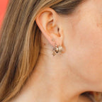 Scalloped Super Chunky Huggie Hoop Earrings by Oh Clementine