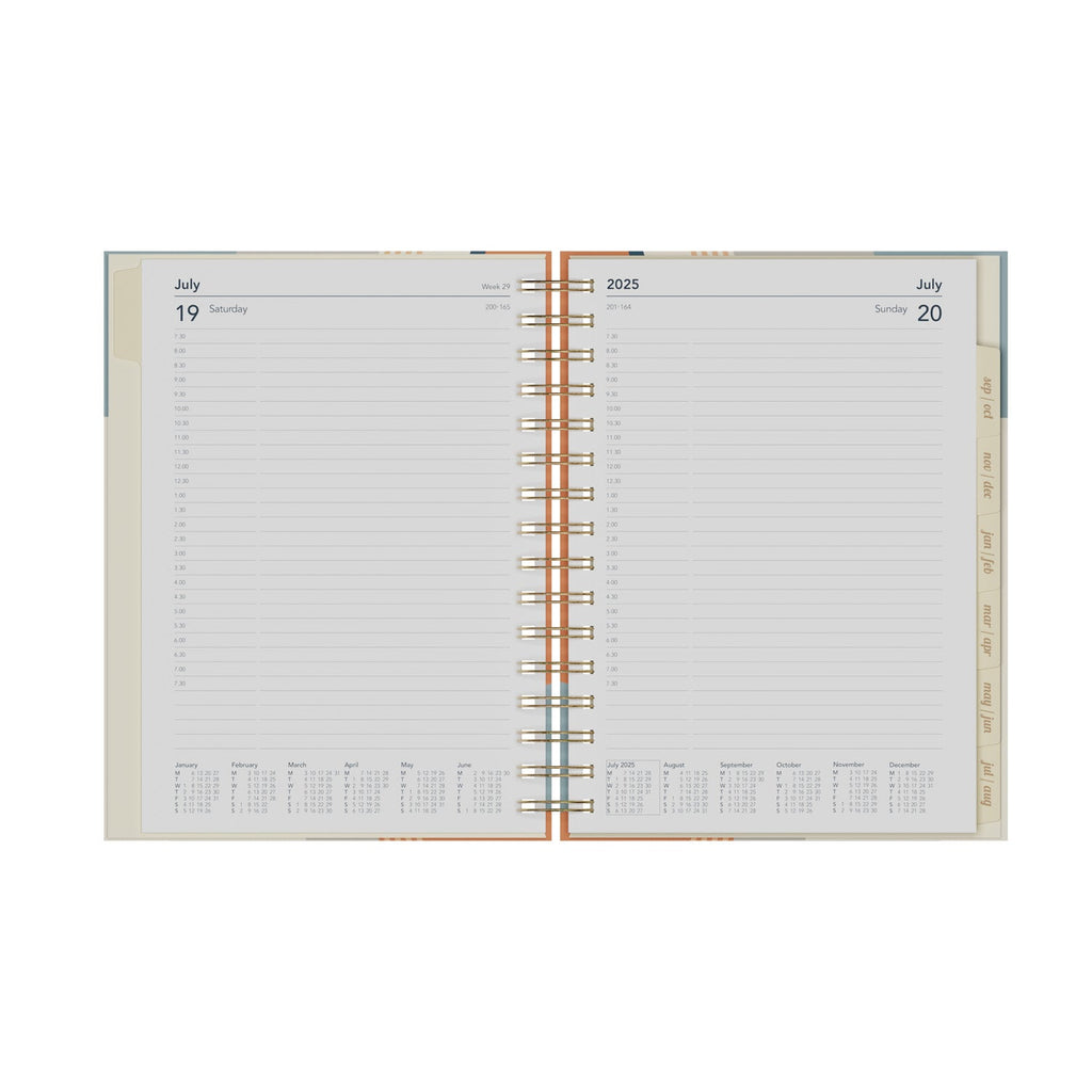 Scandi - A5 Day - to - Page Mid/Academic Year Diary Planner 2025 - 2026