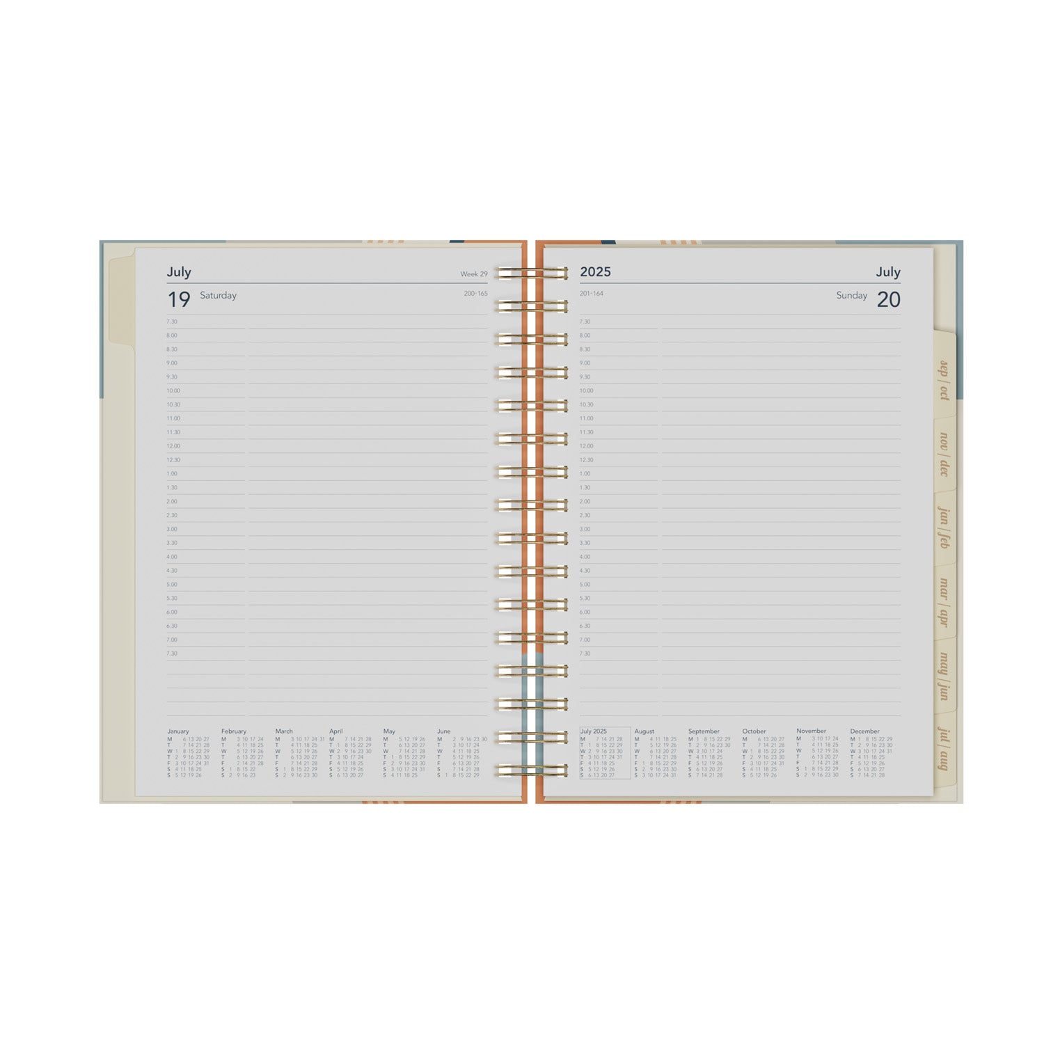 Scandi - A5 Day - to - Page Mid/Academic Year Diary Planner 2025 - 2026