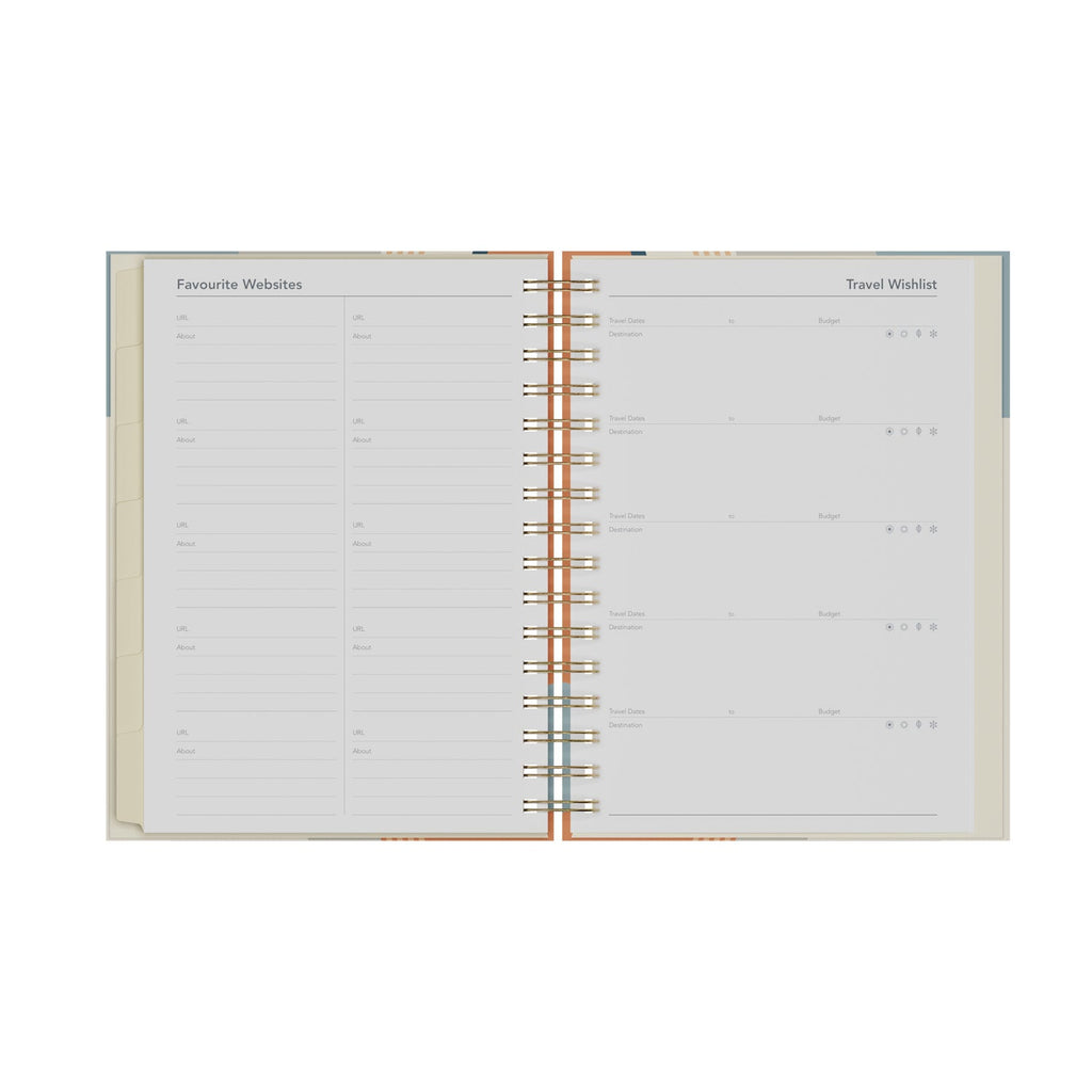 Scandi - A5 Day - to - Page Mid/Academic Year Diary Planner 2025 - 2026