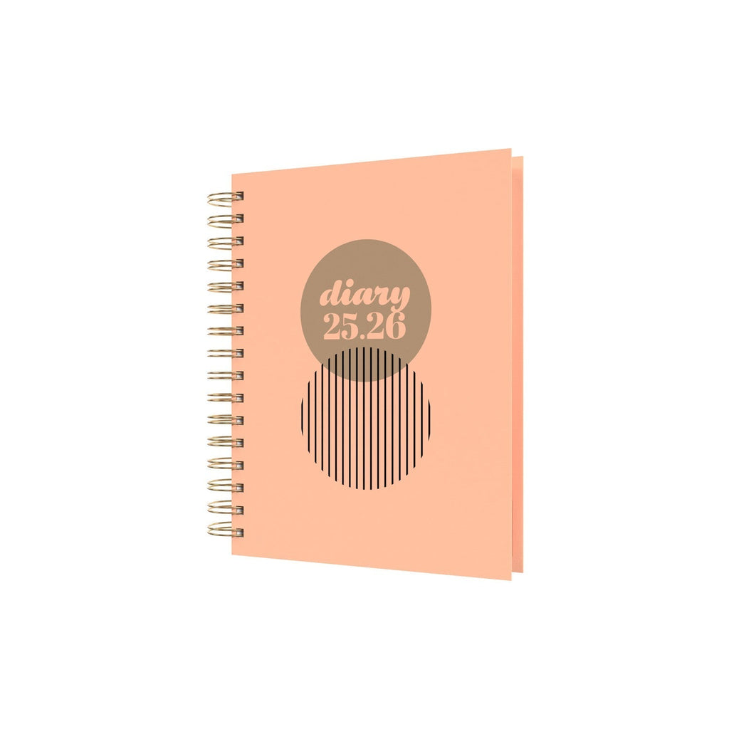 Scandi - A5 Day - to - Page Mid/Academic Year Diary Planner 2025 - 2026