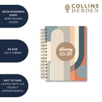 Scandi - A5 Day-to-Page Mid/Academic Year Diary Planner 2025-2026 by US Collins Debden