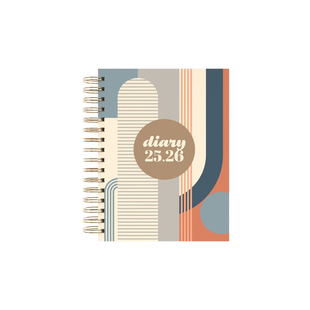 Scandi - A5 Day - to - Page Mid/Academic Year Diary Planner 2025 - 2026