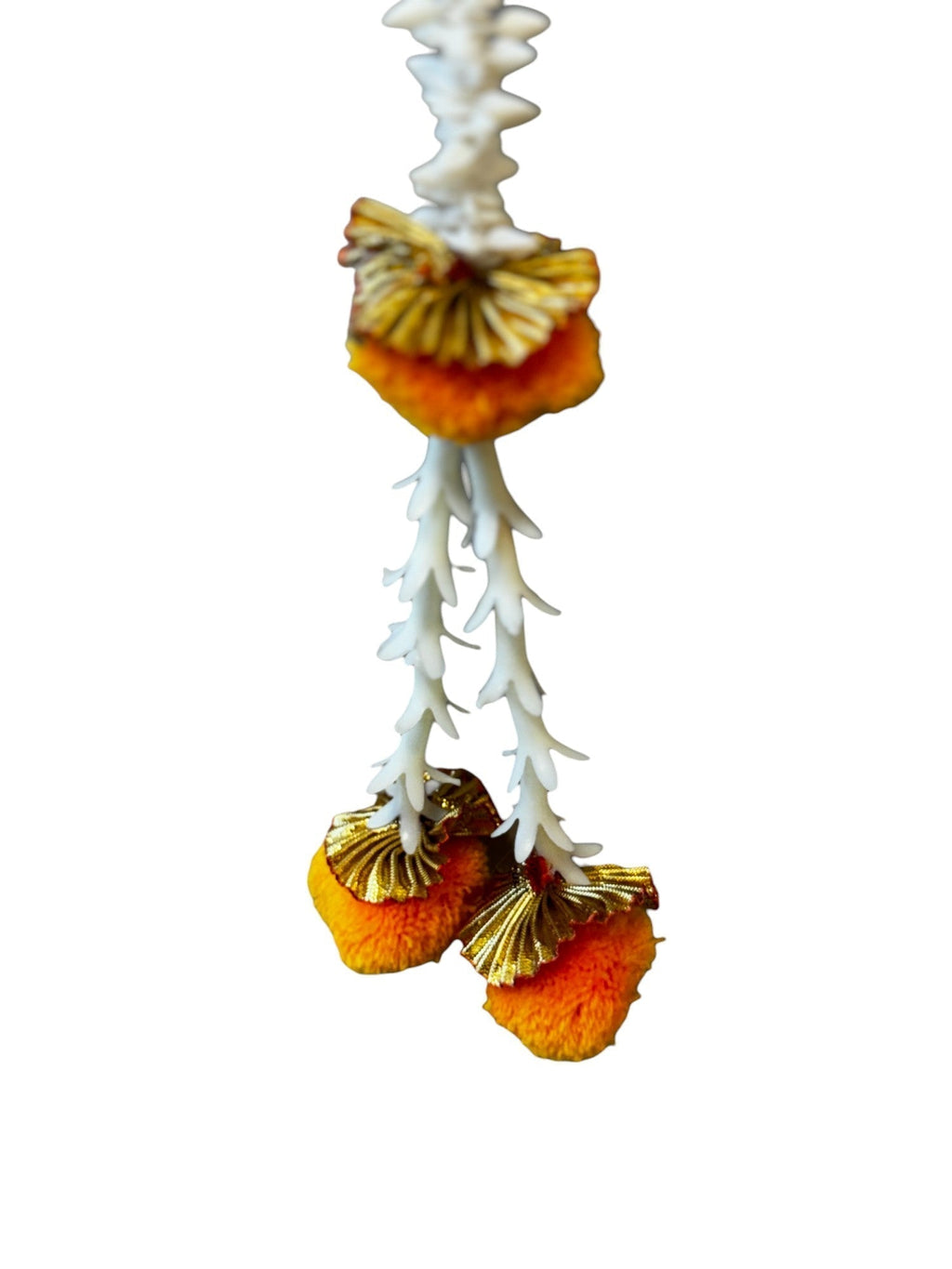 Scented Jasmine Gajra Lari with PomPom, Set Of 2 Festive Decor La Vie Bien Scented Jasmine Gajra Lari with PomPom, Set Of 2