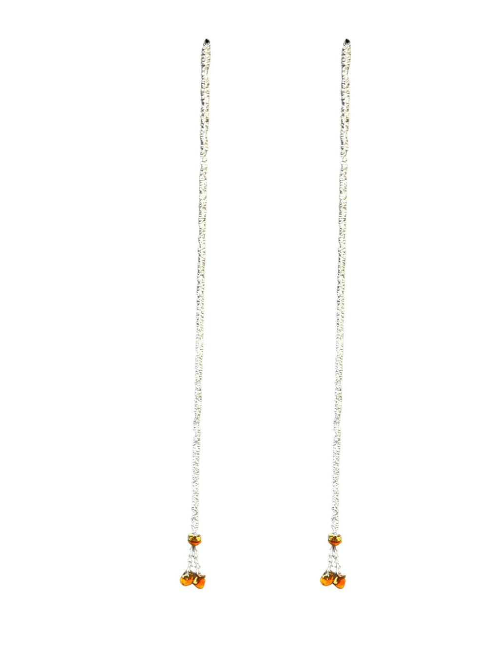 Scented Jasmine Gajra Lari with PomPom, Set Of 2 Festive Decor La Vie Bien Scented Jasmine Gajra Lari with PomPom, Set Of 2