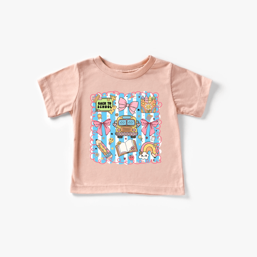 School Bus Back to School tee - toddler and youth sizes- back to school collection by Benny and Ray Apparel