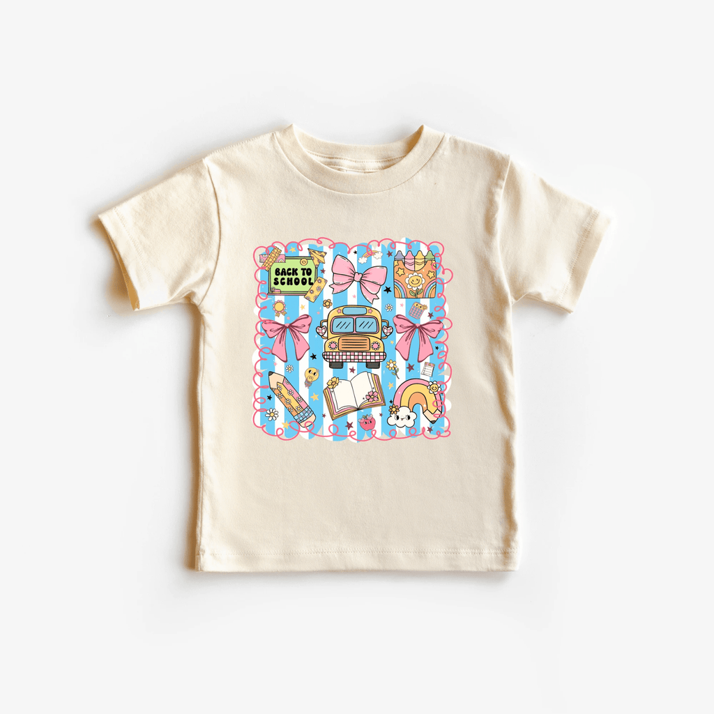School Bus Back to School tee - toddler and youth sizes- back to school collection by Benny and Ray Apparel