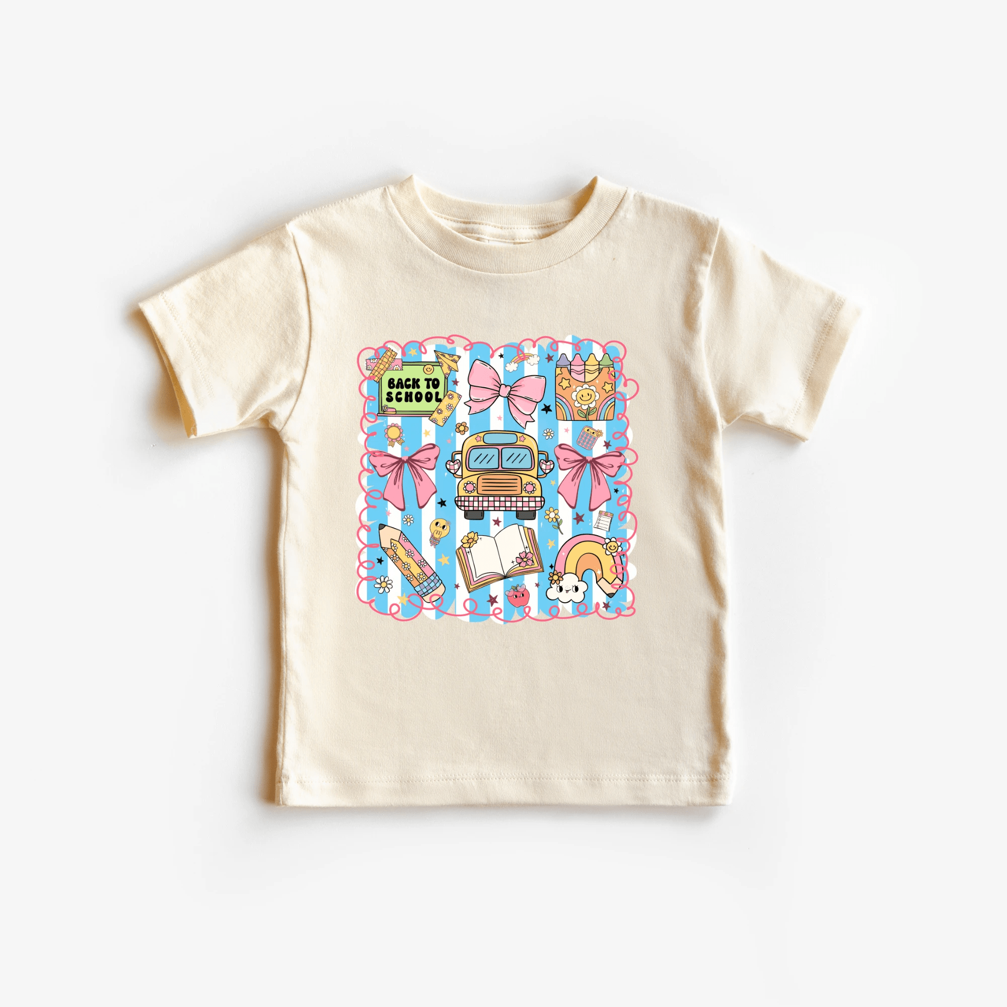 School Bus Back to School tee - toddler and youth sizes- back to school collection by Benny and Ray Apparel