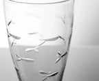 School of Fish Etched Glassware Kitchen Accessories La Vie Bien School of Fish Etched Glassware
