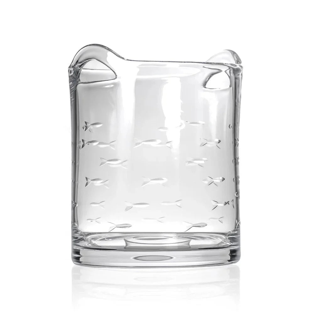 School of Fish Etched Glassware Kitchen Accessories La Vie Bien School of Fish Etched Glassware