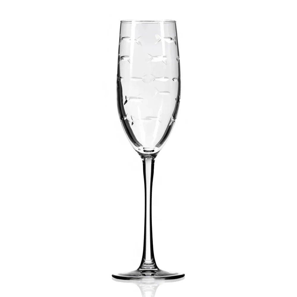 School of Fish Etched Glassware Kitchen Accessories La Vie Bien School of Fish Etched Glassware
