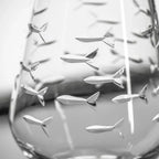School of Fish Etched Glassware Kitchen Accessories La Vie Bien School of Fish Etched Glassware