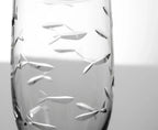 School of Fish Etched Glassware Kitchen Accessories La Vie Bien School of Fish Etched Glassware