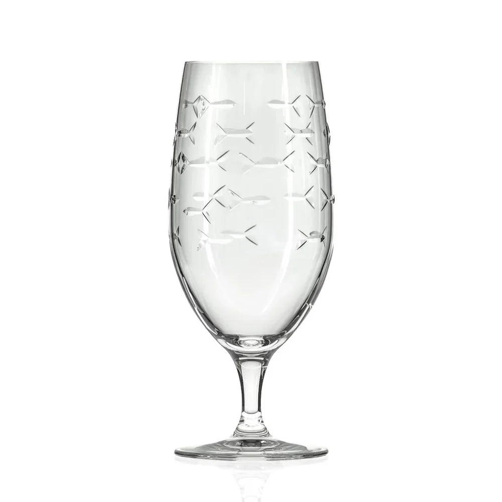 School of Fish Etched Glassware Kitchen Accessories La Vie Bien School of Fish Etched Glassware