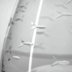 School of Fish Etched Glassware Kitchen Accessories La Vie Bien School of Fish Etched Glassware