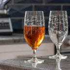School of Fish Etched Glassware Kitchen Accessories La Vie Bien School of Fish Etched Glassware