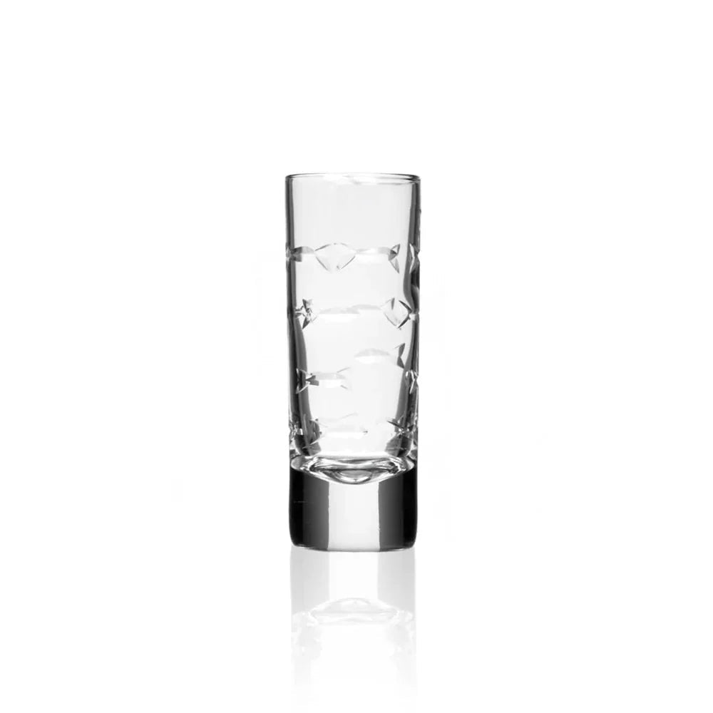 School of Fish Etched Glassware Kitchen Accessories La Vie Bien School of Fish Etched Glassware