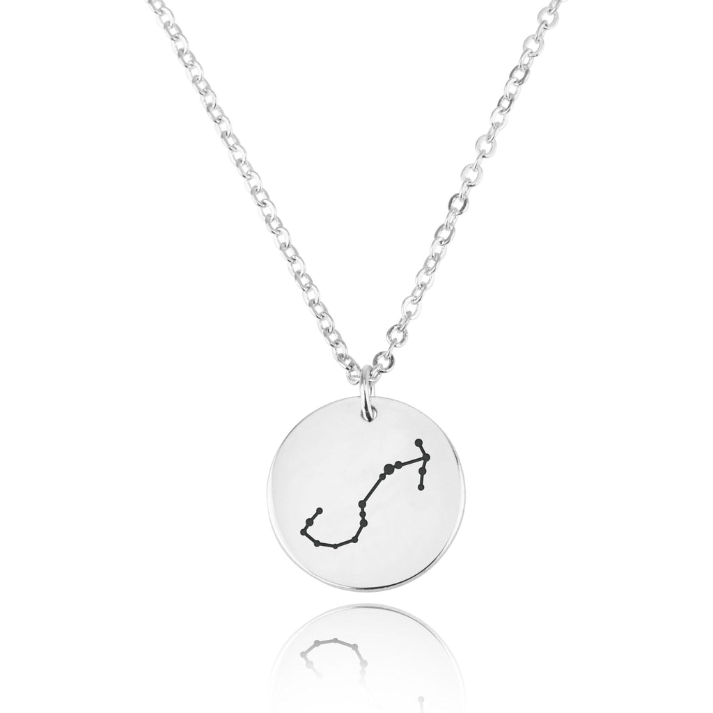 Scorpio Celestial Constellation Disk Necklace La Vie Bien Scorpio Celestial Constellation Disk Necklace