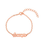 Scorpio Script Bracelet