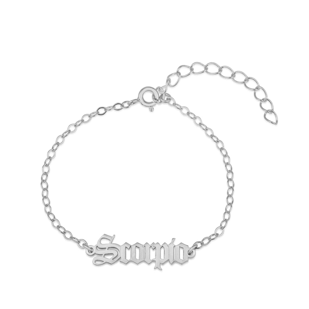 Scorpio Script Bracelet La Vie Bien Scorpio Script Bracelet