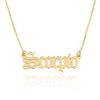 Scorpio Script Necklace La Vie Bien Scorpio Script Necklace