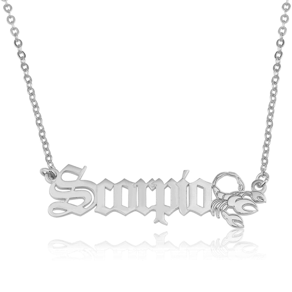Scorpio Symbol Necklace La Vie Bien Scorpio Symbol Necklace