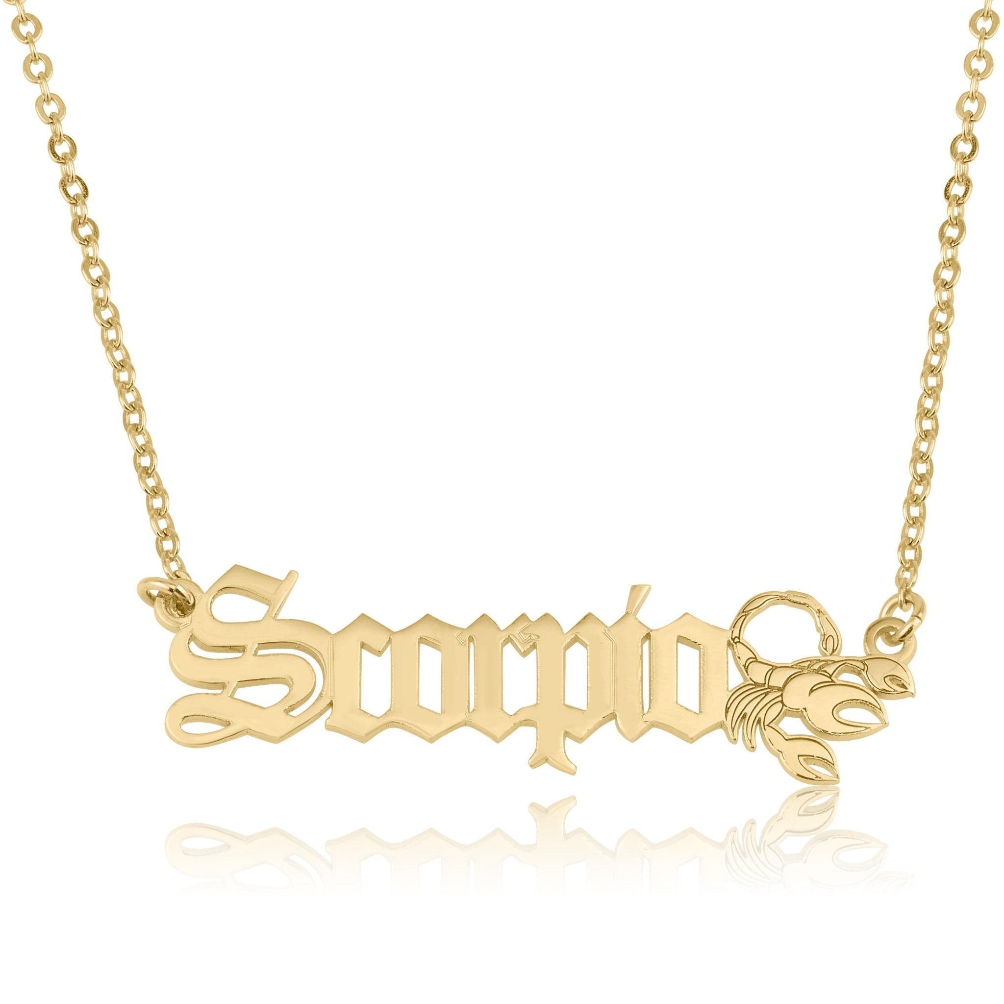 Scorpio Symbol Necklace La Vie Bien Scorpio Symbol Necklace