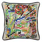Scotland Hand - Embroidered Pillow Pillows La Vie Bien Scotland Hand - Embroidered Pillow