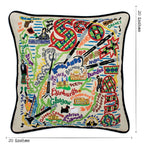 Scotland Hand - Embroidered Pillow Pillows La Vie Bien Scotland Hand - Embroidered Pillow