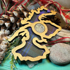 Scotland Map Lucky Sixpence Ornament Gifts La Vie Bien Scotland Map Lucky Sixpence Ornament