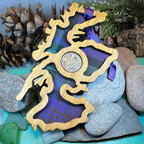 Scotland Map Lucky Sixpence Ornament Gifts La Vie Bien Scotland Map Lucky Sixpence Ornament