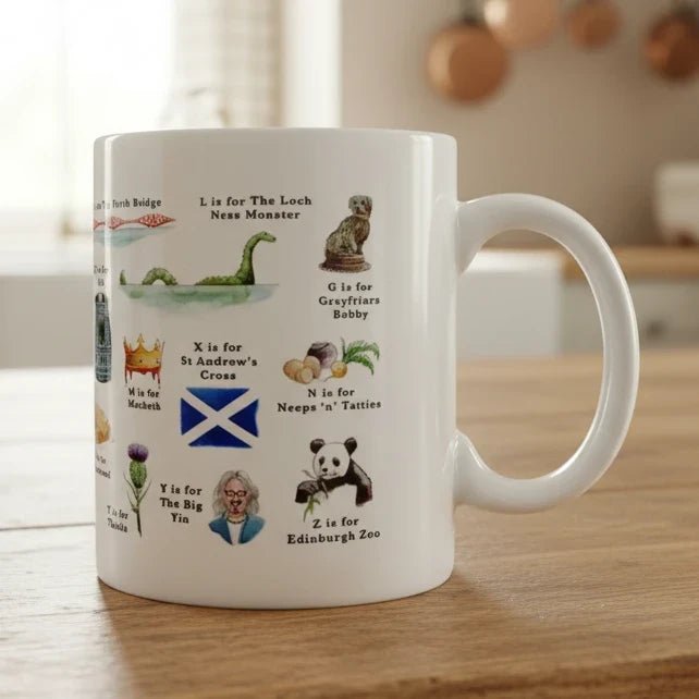 Scottish ABC Mug Mugs La Vie Bien Scottish ABC Mug