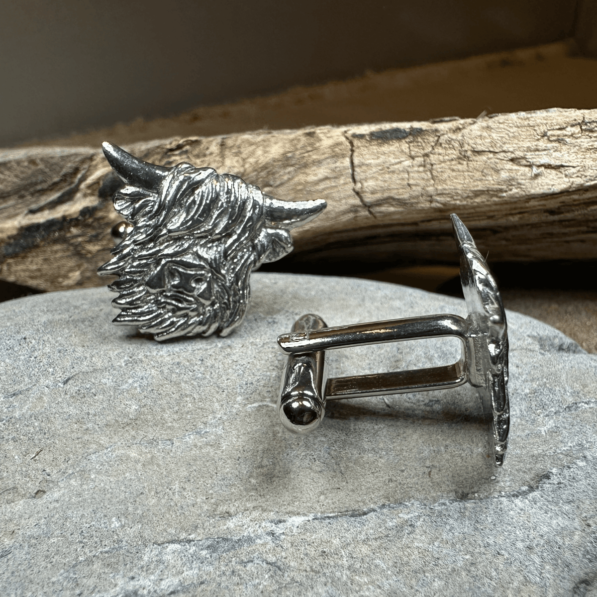 Scottish Highland Cow Cufflinks - Handmade in Scotland Cuff Links La Vie Bien Scottish Highland Cow Cufflinks - Handmade in Scotland