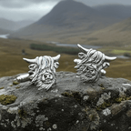 Scottish Highland Cow Cufflinks - Handmade in Scotland Cuff Links La Vie Bien Scottish Highland Cow Cufflinks - Handmade in Scotland