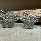 Scottish Highland Cow Cufflinks - Handmade in Scotland Cuff Links La Vie Bien Scottish Highland Cow Cufflinks - Handmade in Scotland