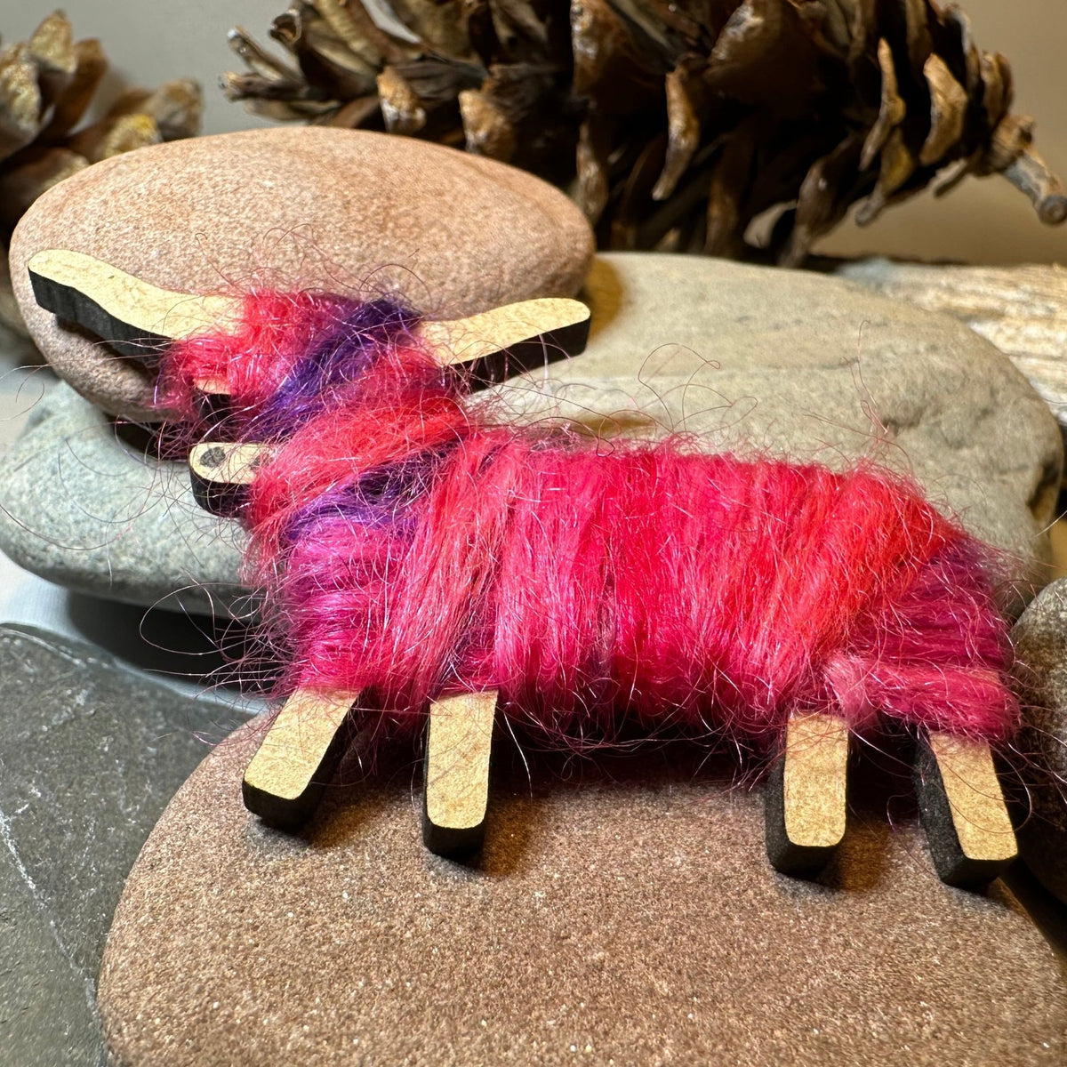 Scottish Highland Cow Scatter Pin - Handmade in Scotland Brooch La Vie Bien Scottish Highland Cow Scatter Pin - Handmade in Scotland