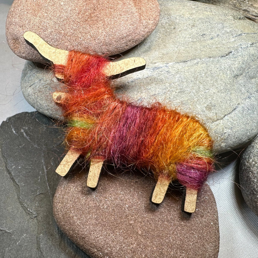 Scottish Highland Cow Scatter Pin - Handmade in Scotland Brooch La Vie Bien Scottish Highland Cow Scatter Pin - Handmade in Scotland
