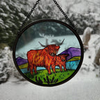 Scottish Highland Cow Suncatcher Gifts La Vie Bien Scottish Highland Cow Suncatcher