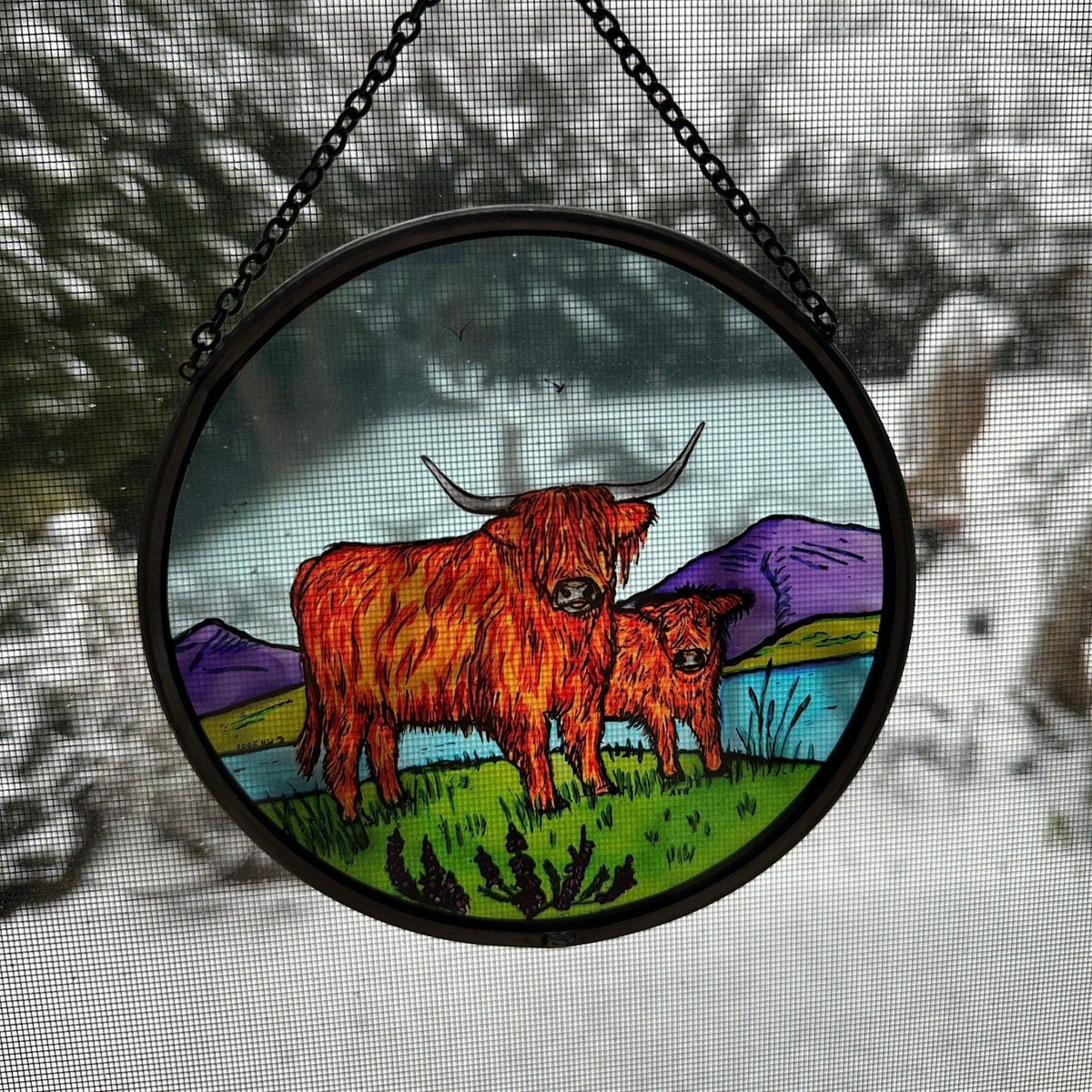 Scottish Highland Cow Suncatcher Gifts La Vie Bien Scottish Highland Cow Suncatcher