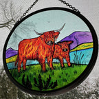 Scottish Highland Cow Suncatcher Gifts La Vie Bien Scottish Highland Cow Suncatcher