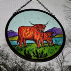 Scottish Highland Cow Suncatcher Gifts La Vie Bien Scottish Highland Cow Suncatcher